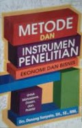 Metode dan Instrumen Penelitian Ekonomi dan Bisnis
