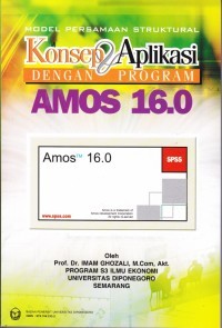 Model Persamaan Struktural Konsep & Aplikasi dengan Program AMOS 16.0