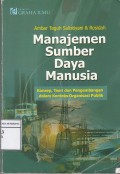 Manajemen Sumber Daya Manusia: Konsep, Teori dan Pengembangan dalam Konteks Organisasi Publik