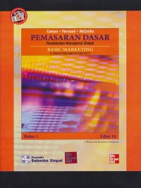 Image of Pemasaran Dasar Pendekatan Manajerial Global Buku 1