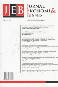 Image of JEB: Jurnal Ekonomi & Bisnis