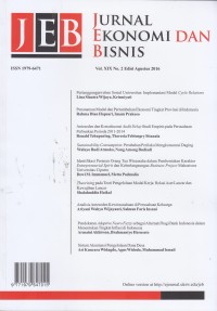 Image of JEB: Jurnal Ekonomi dan Bisnis